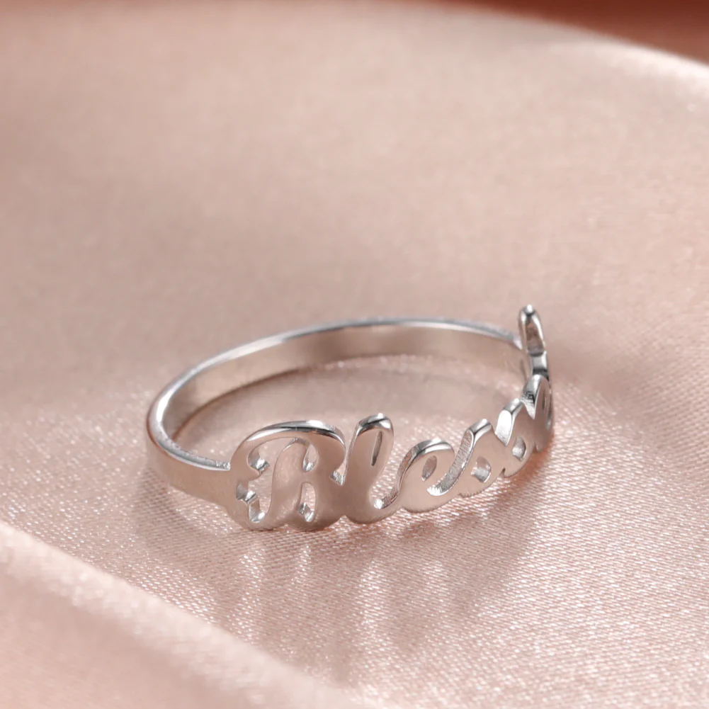 Stainless Steel “Blessed” Ring - Image 3
