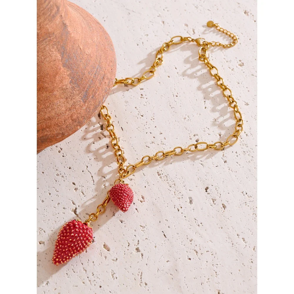Strawberry Blossom Necklace - Image 4