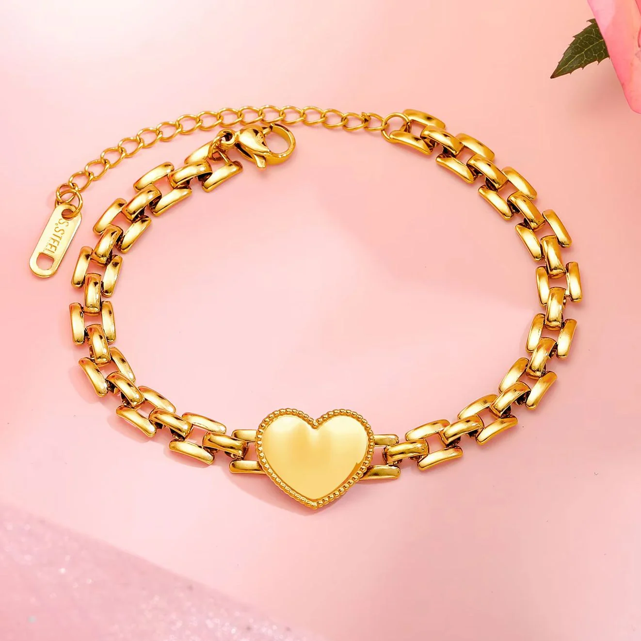 Sunbeam Heart Chain Bracelet - Image 2