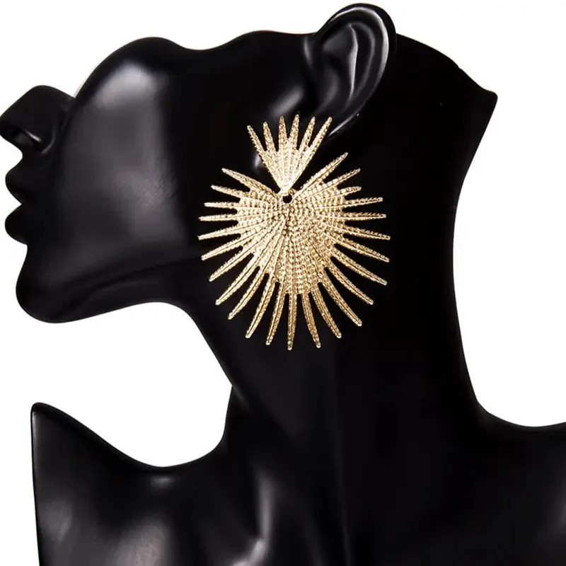 Sunburst Hoop Earrings - Image 5