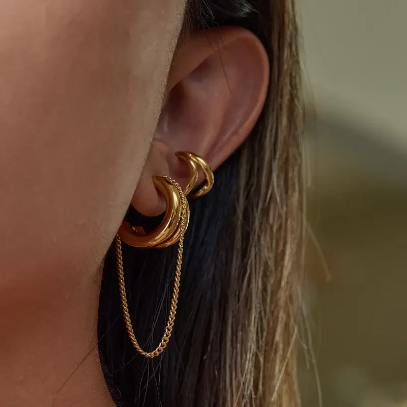 Tassel Hoop Earrings - Image 6