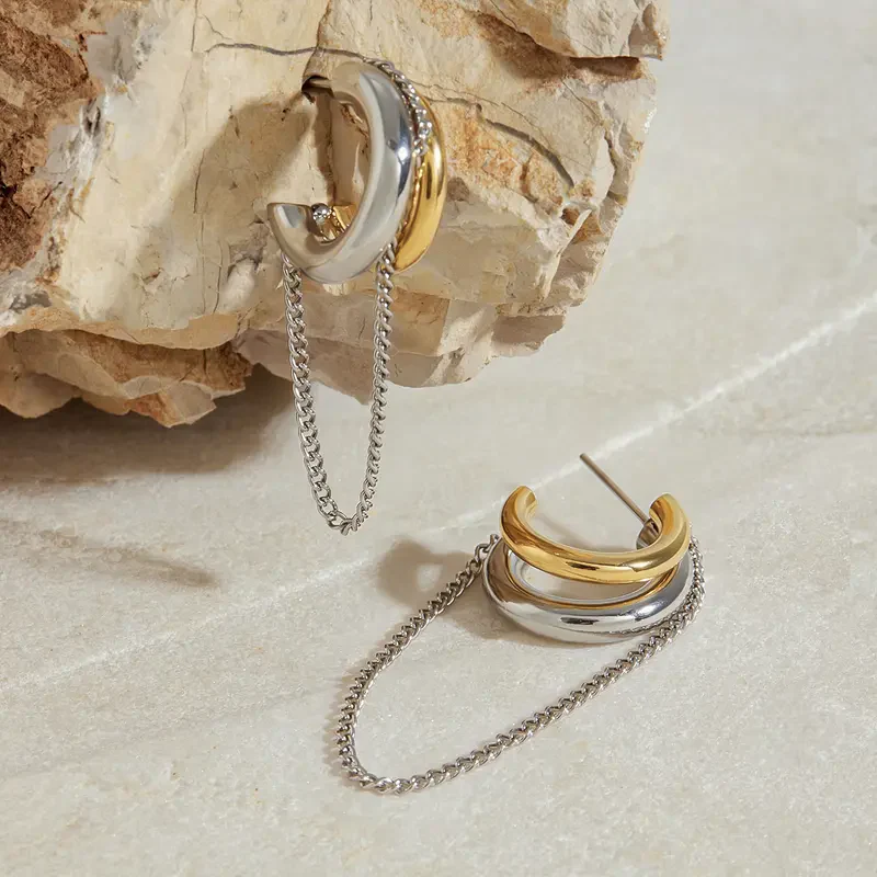 Tassel Hoop Earrings - Image 7