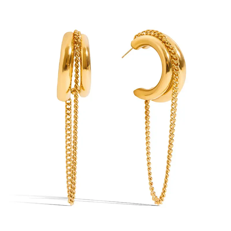 Tassel Hoop Earrings - Image 8