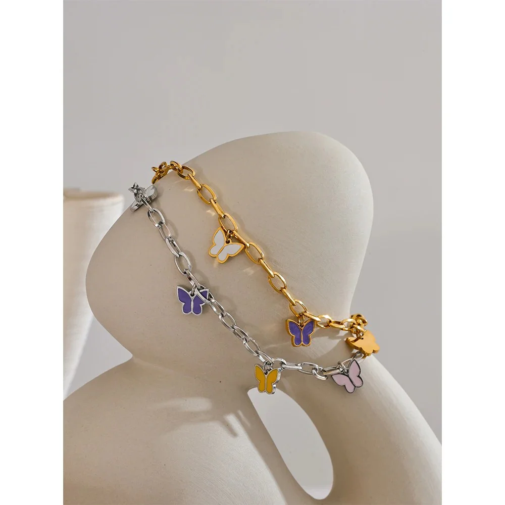 Colorful Butterfly Anklet - Image 4