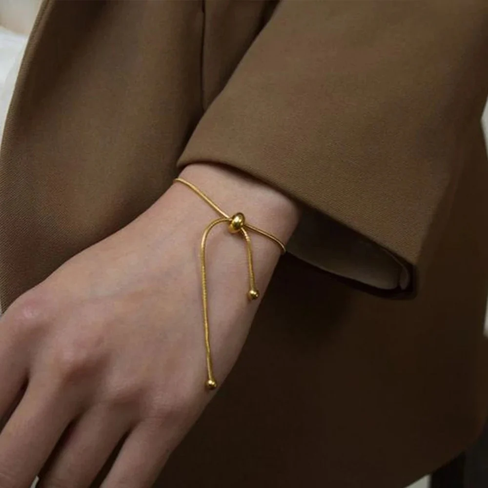Dainty Adjustable Pull Bracelet - Image 2