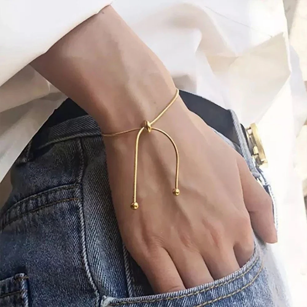Dainty Adjustable Pull Bracelet - Image 4