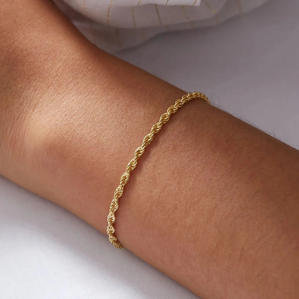 Twisted Rope Chain Bracelet - Image 2