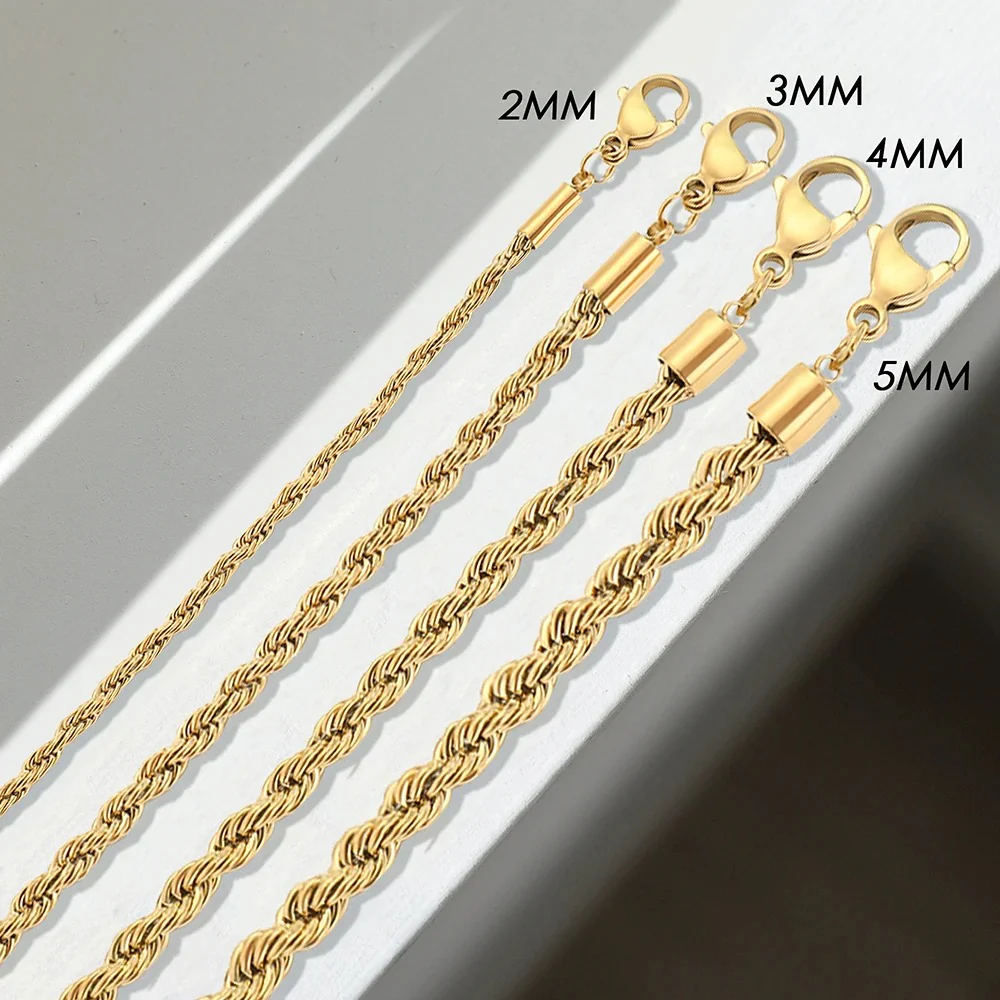 Twisted Rope Chain Bracelet - Image 3
