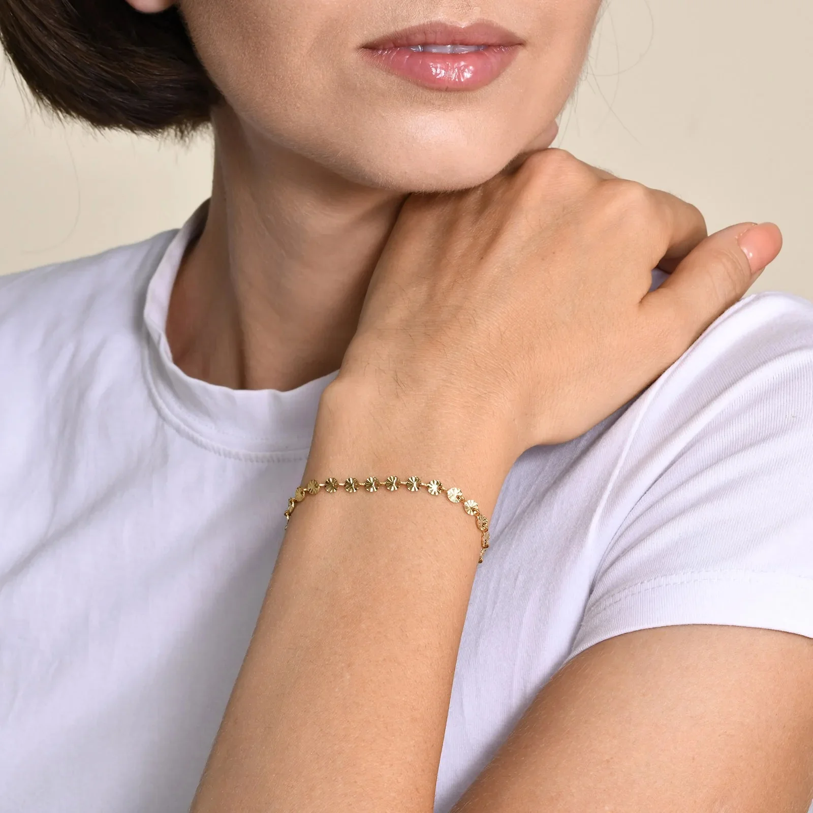 Textured Leaf Bracelet - Image 2