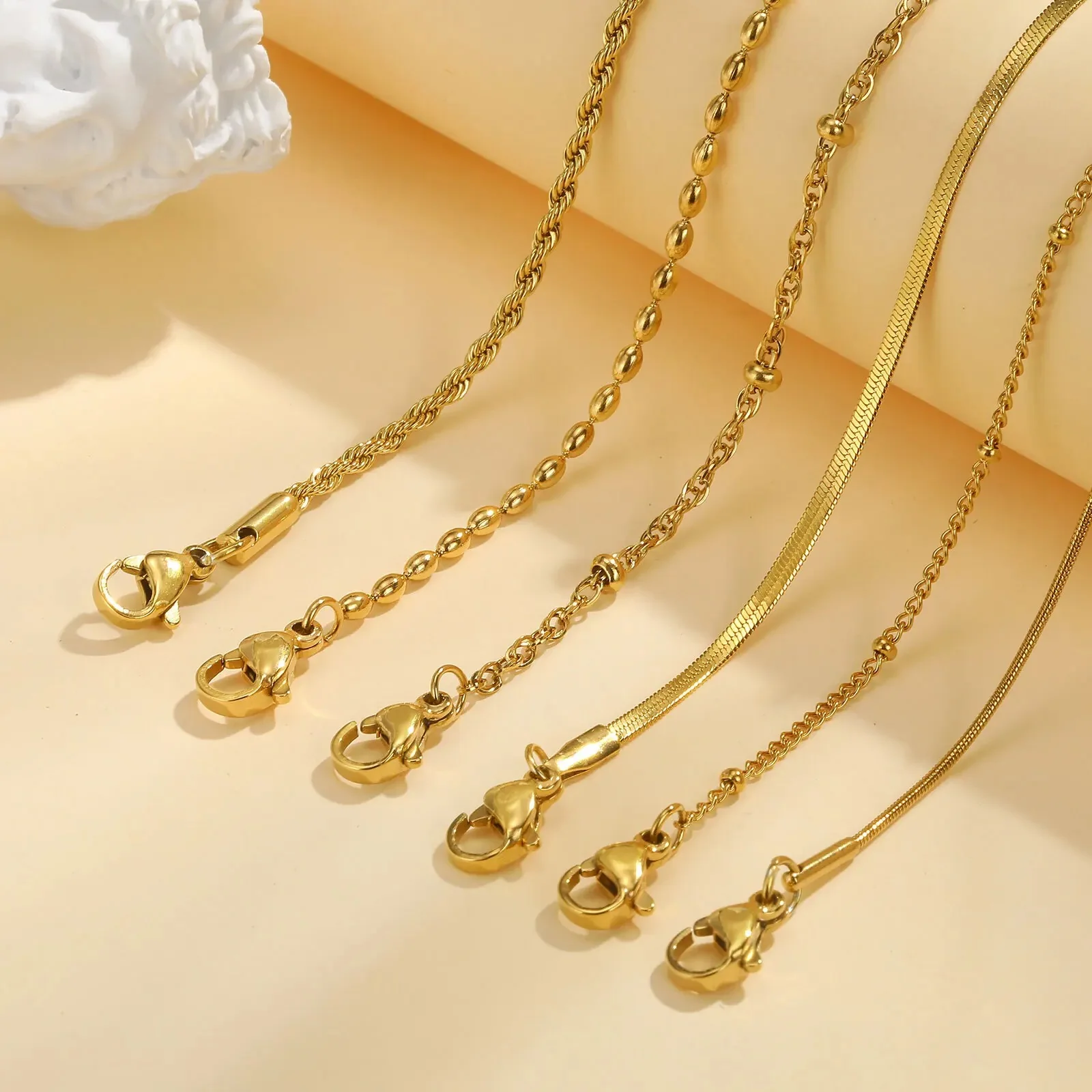 Thin Link Bracelet Stack - Image 3