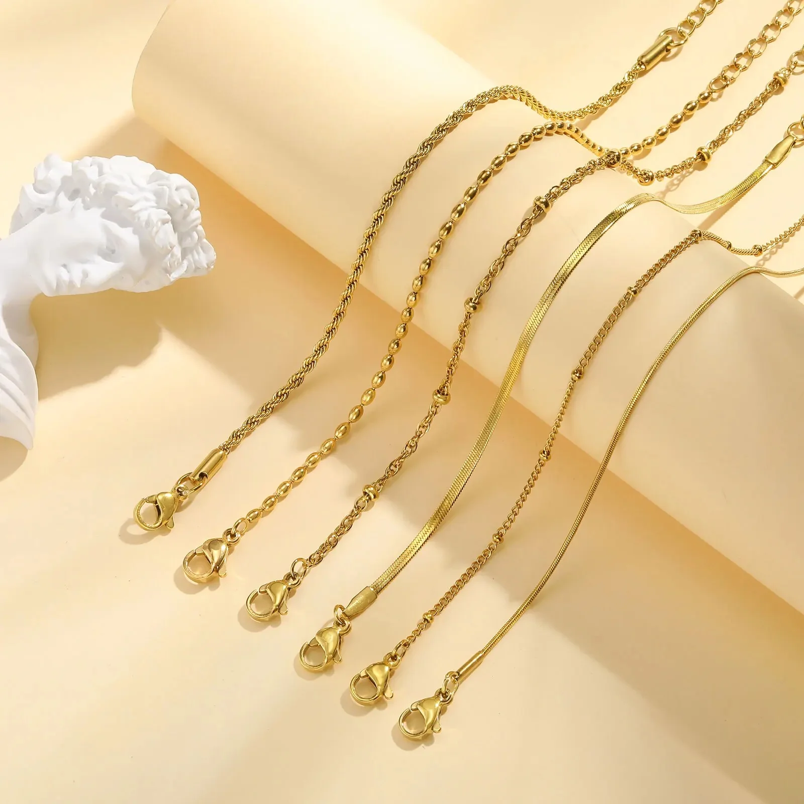 Thin Link Bracelet Stack - Image 4