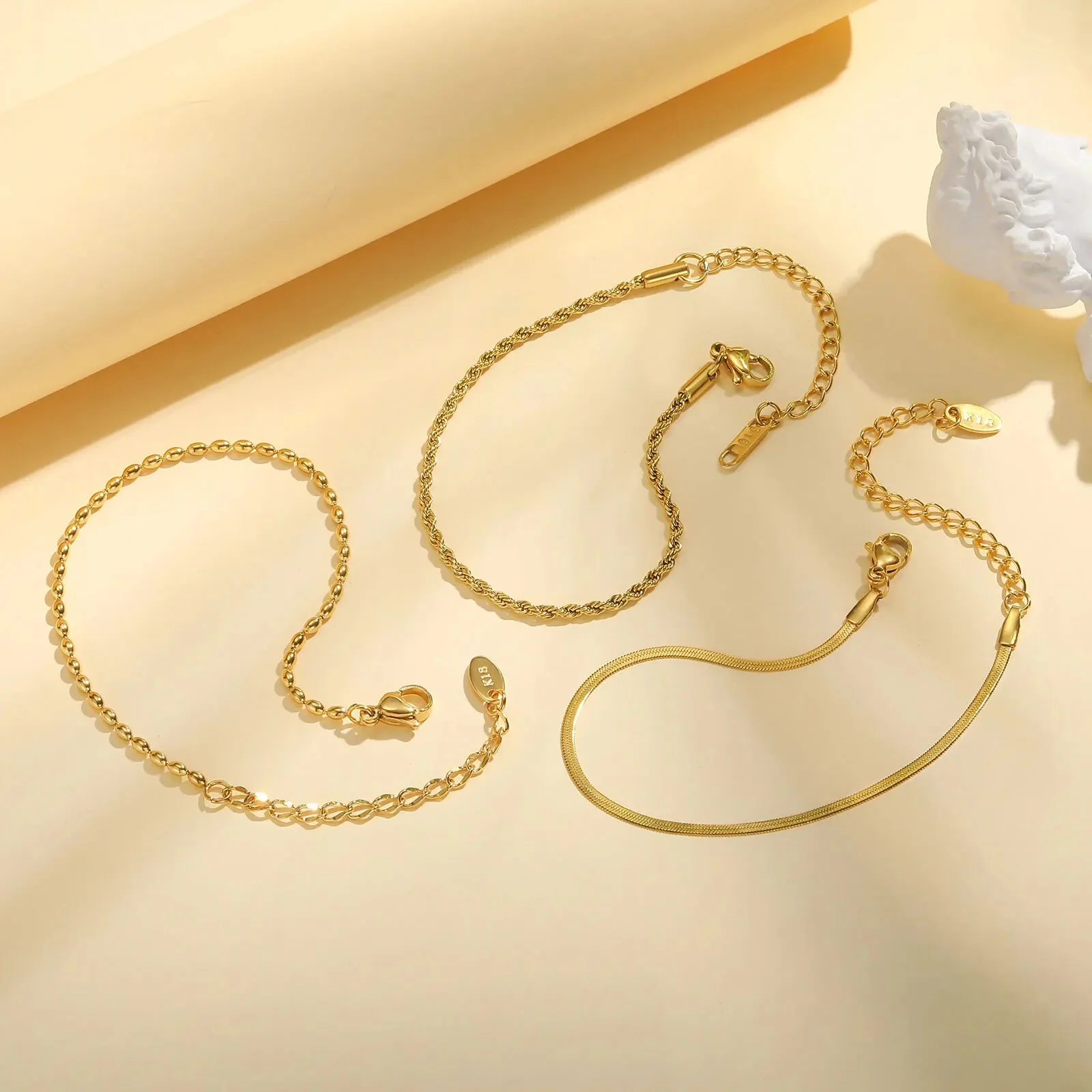 Thin Link Bracelet Stack - Image 5