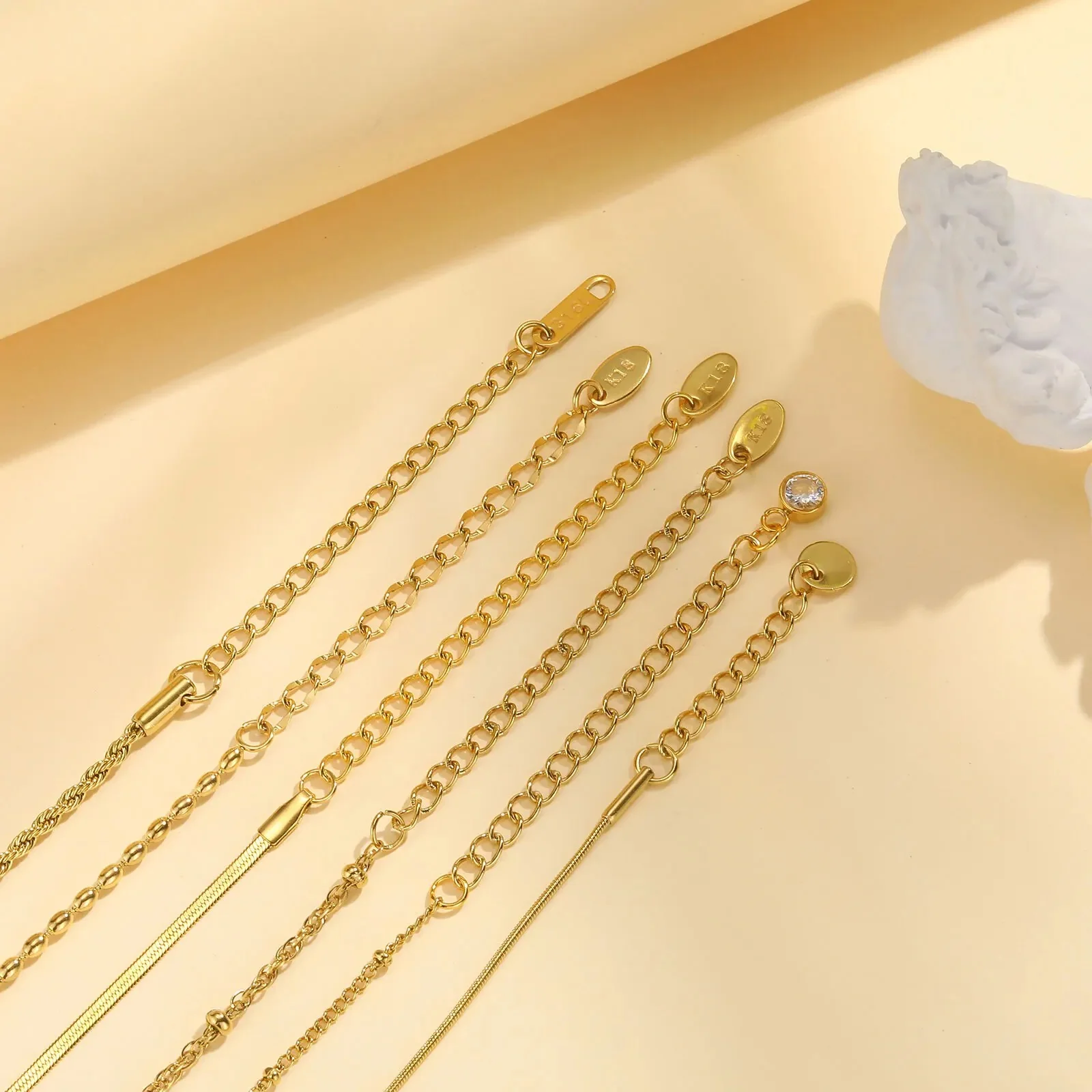 Thin Link Bracelet Stack - Image 6