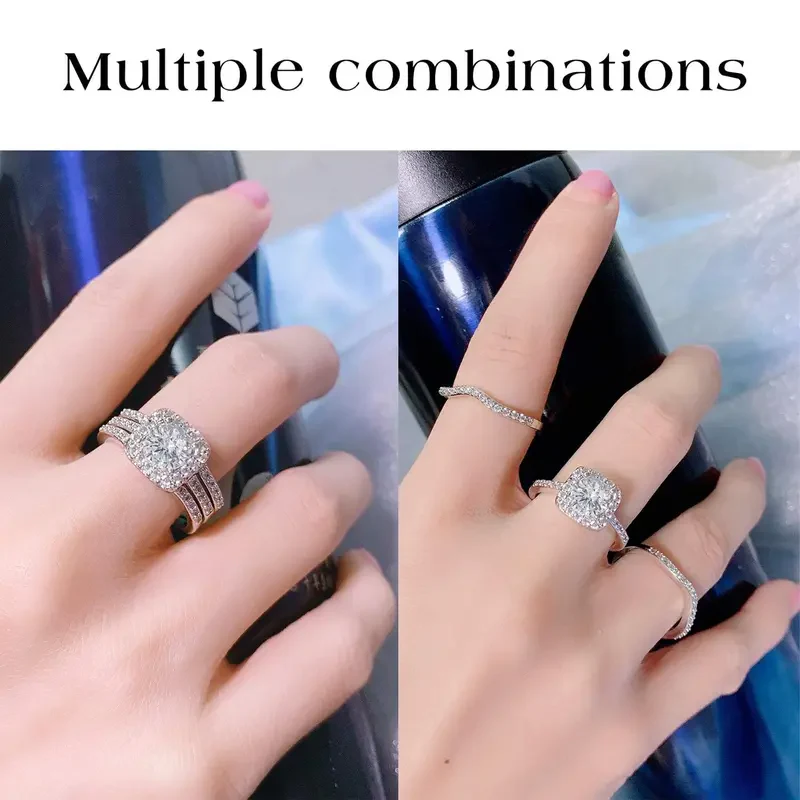 Three In One 3pc Halo Ring - Image 3