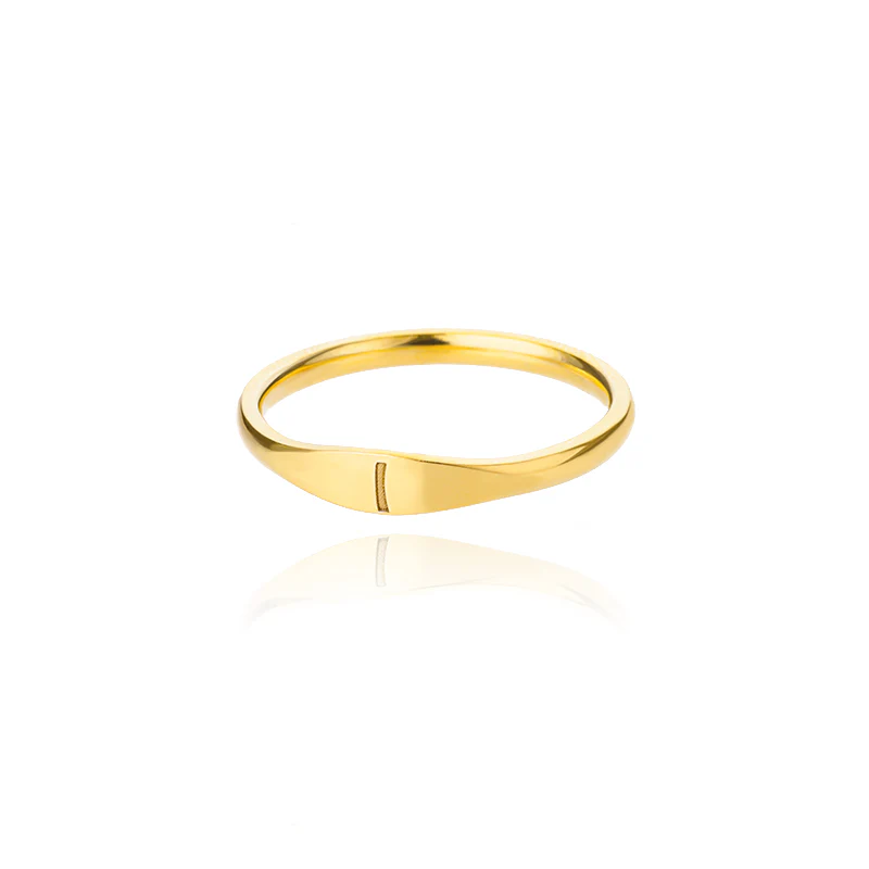 Tiny Initial Letter Ring - Image 18