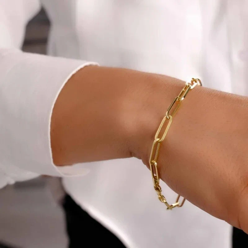 Tiny Paper Clip Bracelet - Image 3