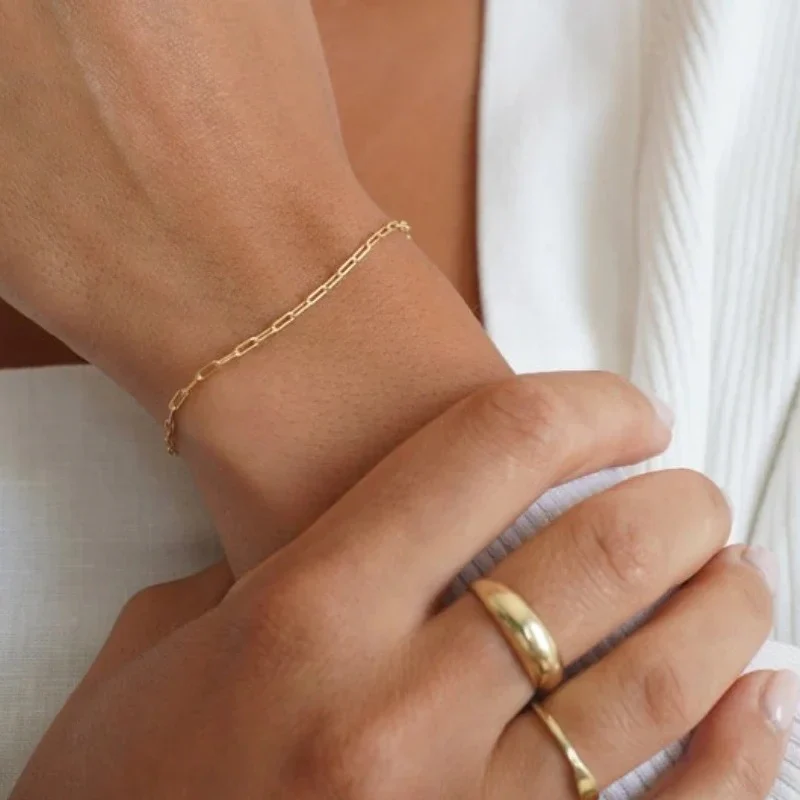 Tiny Paper Clip Bracelet - Image 4