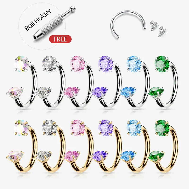 Titanium Horseshoe Nose Ring