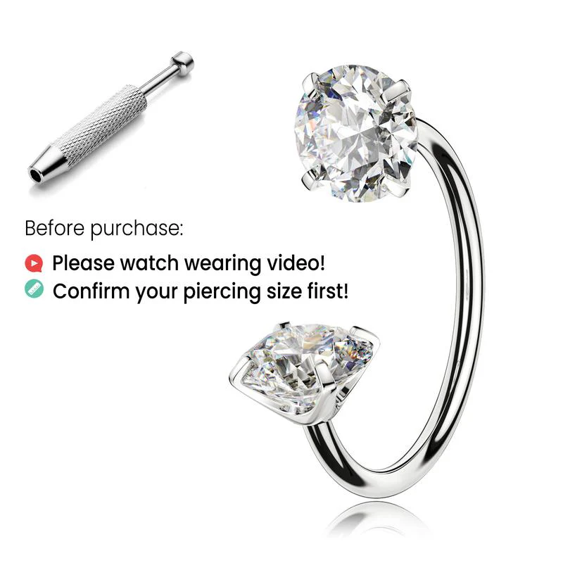 Titanium Horseshoe Nose Ring - Image 10
