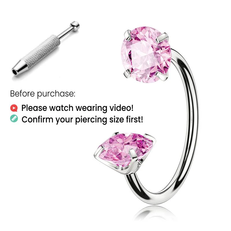 Titanium Horseshoe Nose Ring - Image 12
