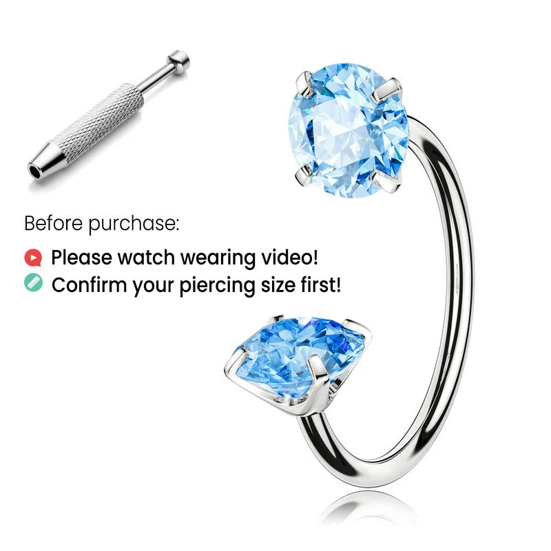 Titanium Horseshoe Nose Ring - Image 14