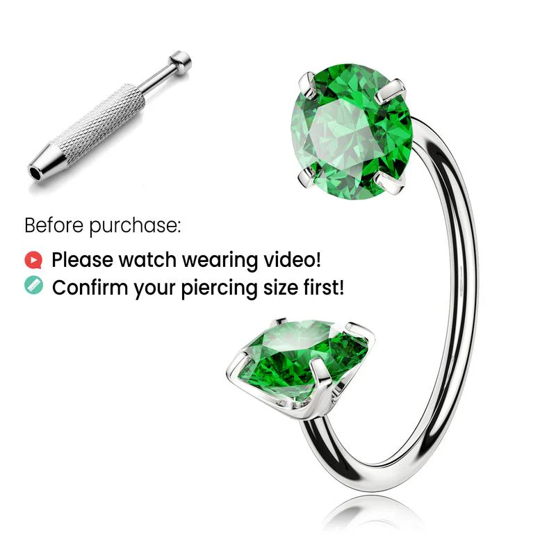 Titanium Horseshoe Nose Ring - Image 15