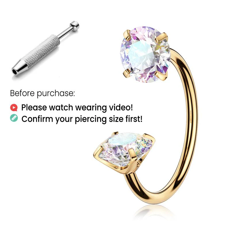 Titanium Horseshoe Nose Ring - Image 19