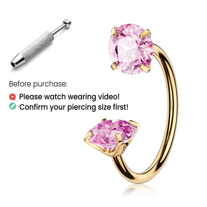 Titanium Horseshoe Nose Ring - Image 20