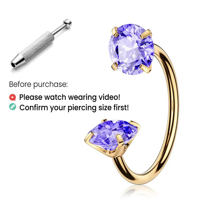 Titanium Horseshoe Nose Ring - Image 21