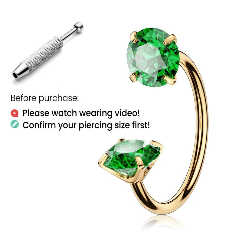 Titanium Horseshoe Nose Ring - Image 23
