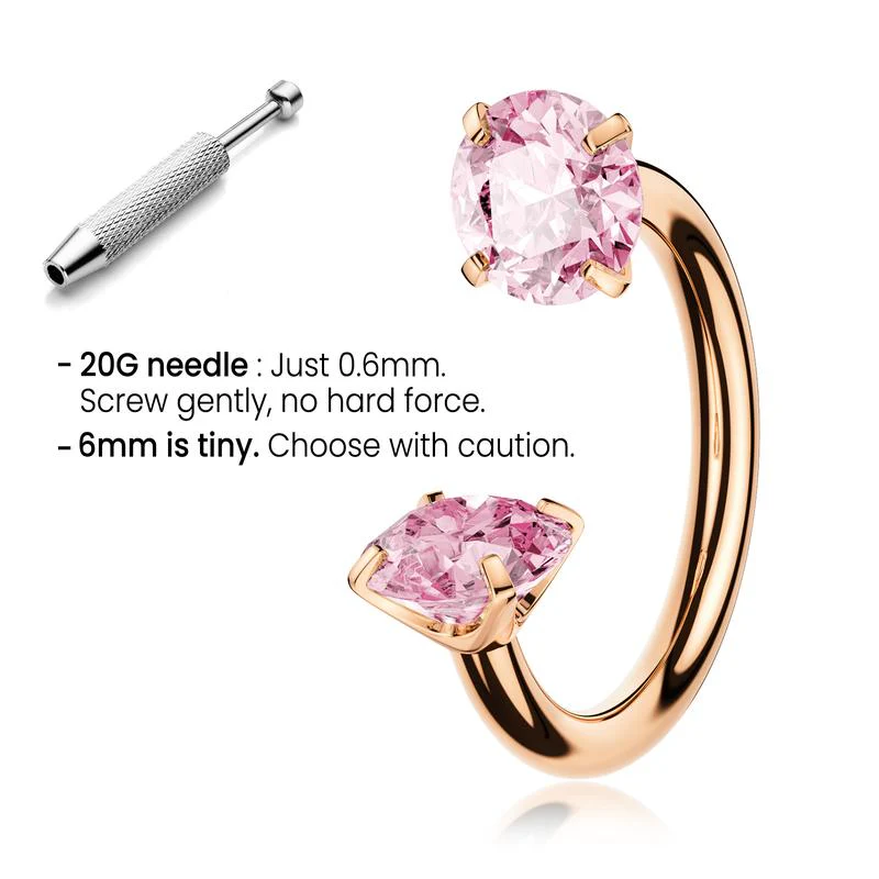 Titanium Horseshoe Nose Ring - Image 26