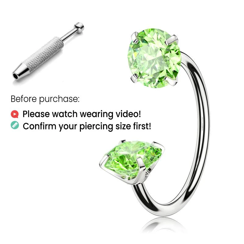 Titanium Horseshoe Nose Ring - Image 27