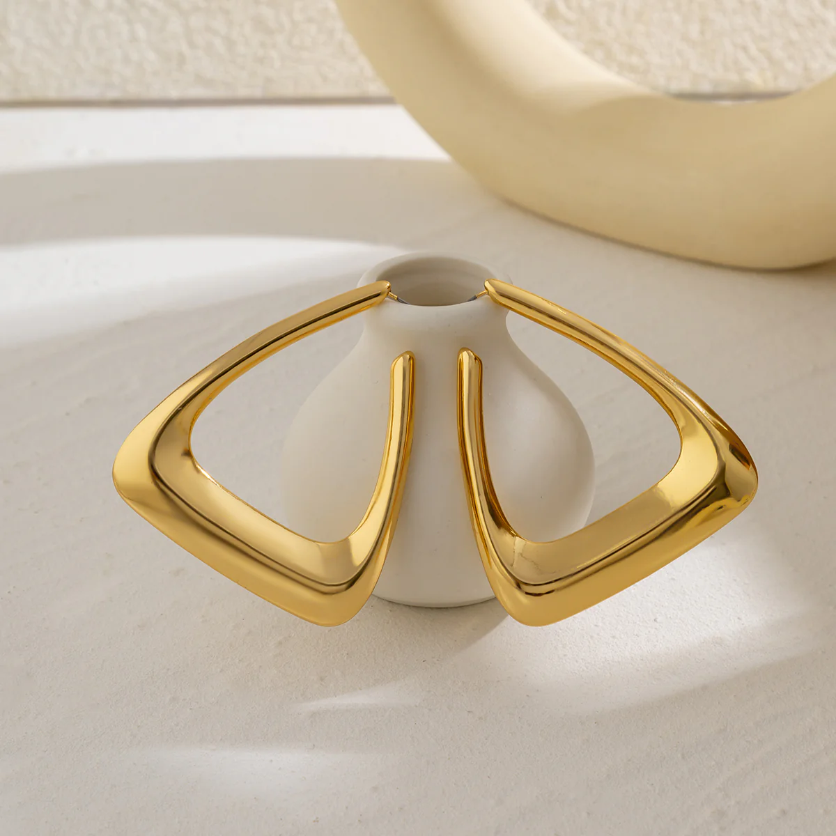Triangle Stud Earring - Image 2