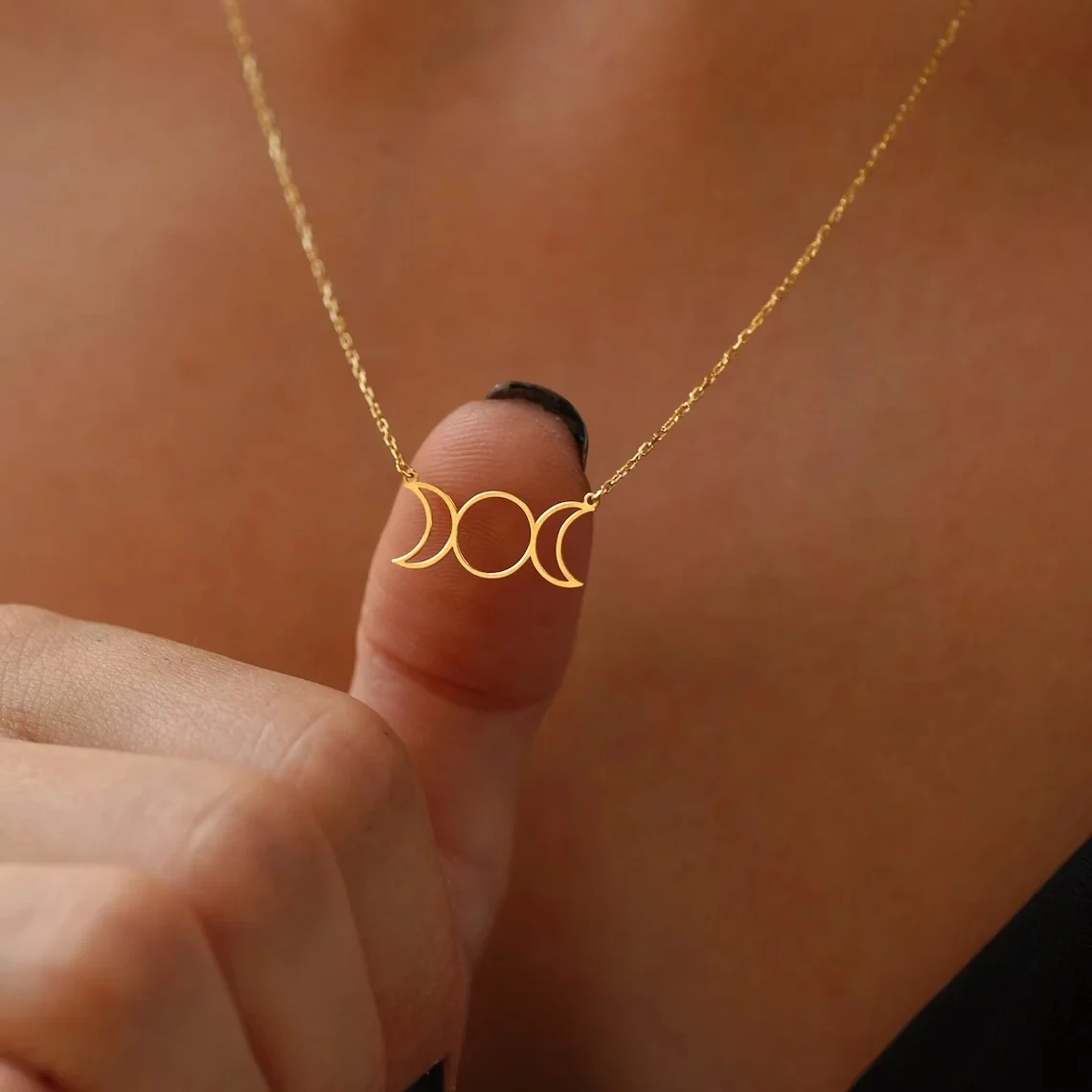 Triple Moon Necklace - Image 2
