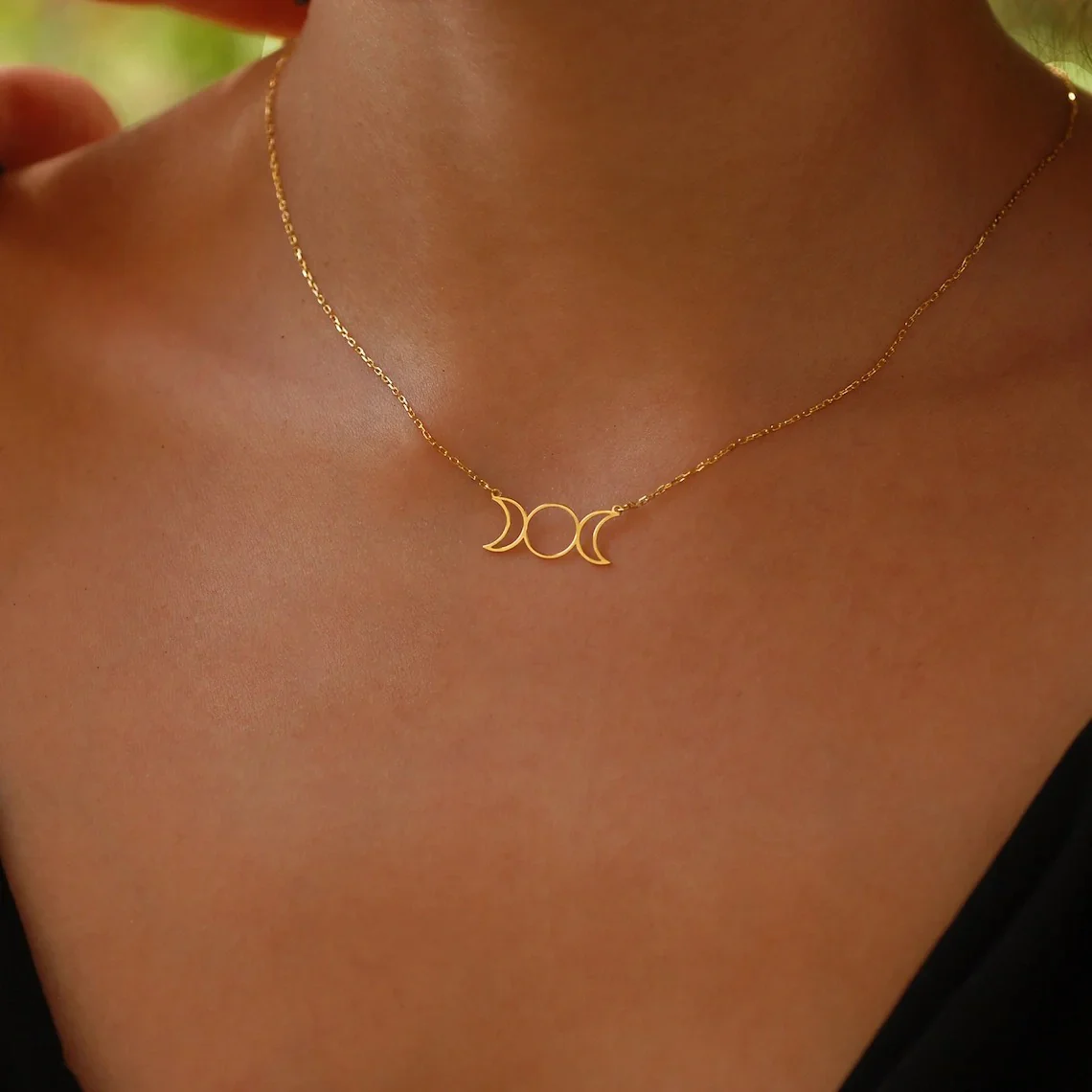 Triple Moon Necklace - Image 3