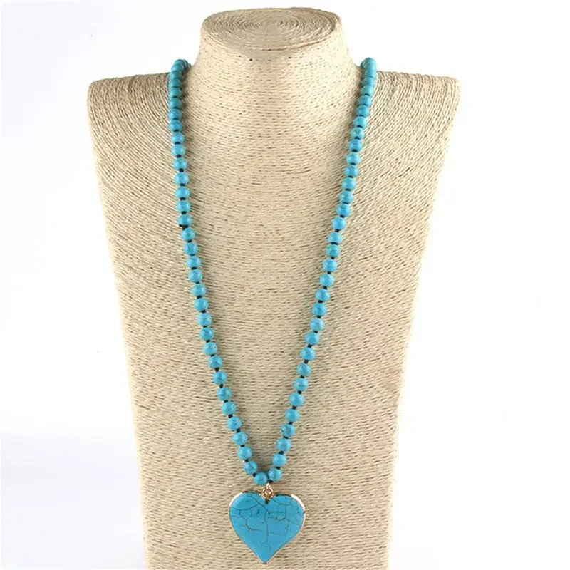 Turquoise Heart Necklace - Image 3