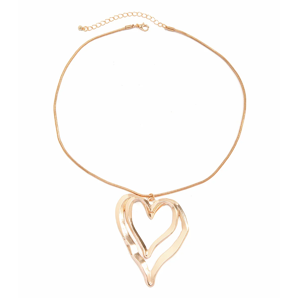 Twin Hollow Hearts Necklace - Image 7