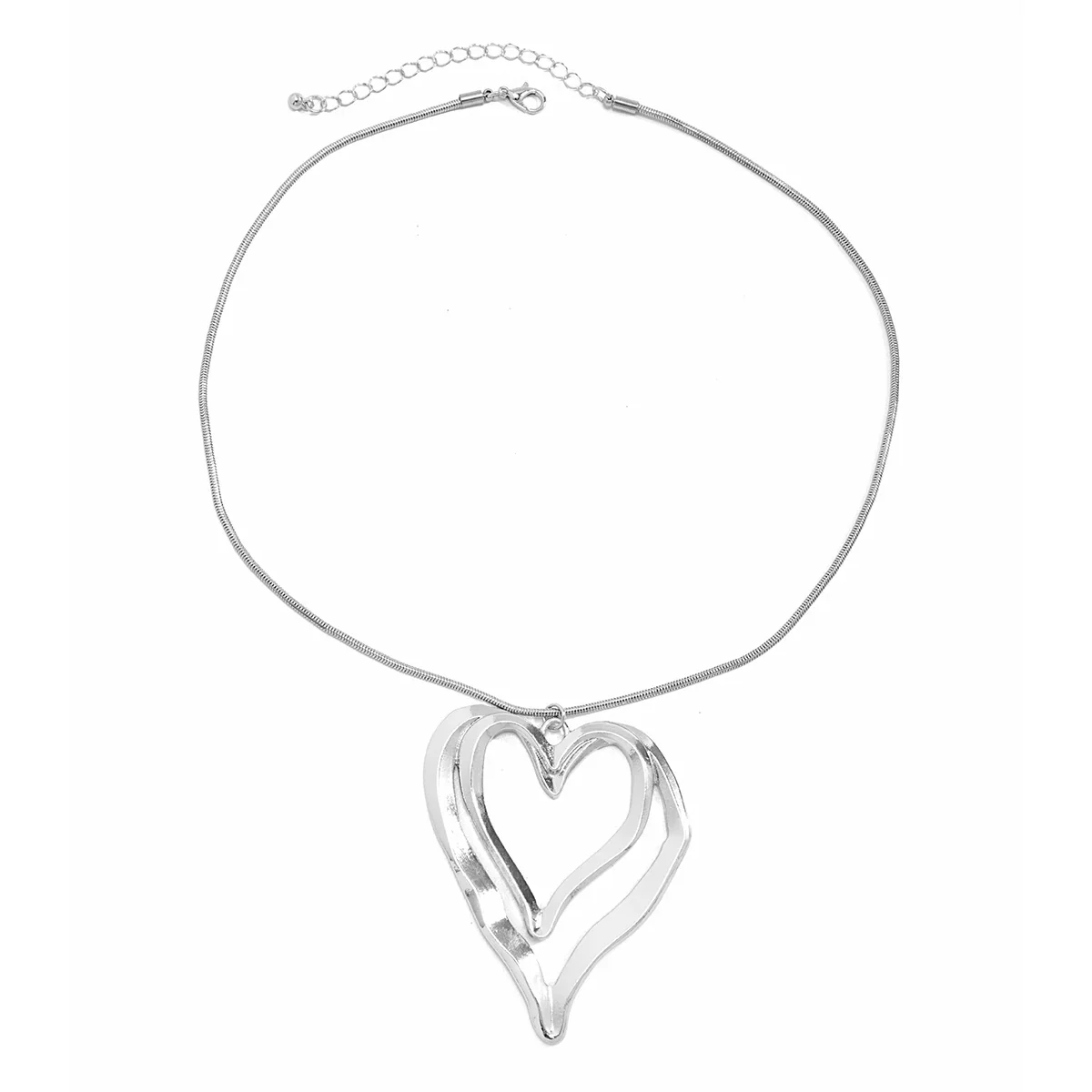Twin Hollow Hearts Necklace - Image 8