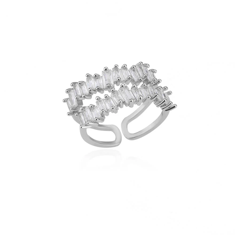 Twin Row Gemstone Ring - Image 3