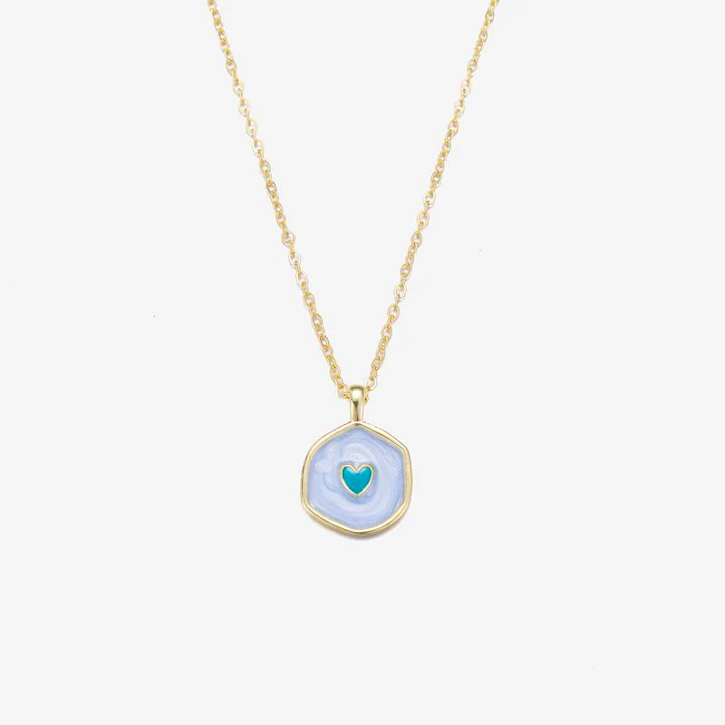 Two Tone Glow Heart Necklace - Image 11