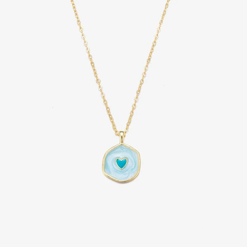 Two Tone Glow Heart Necklace - Image 12