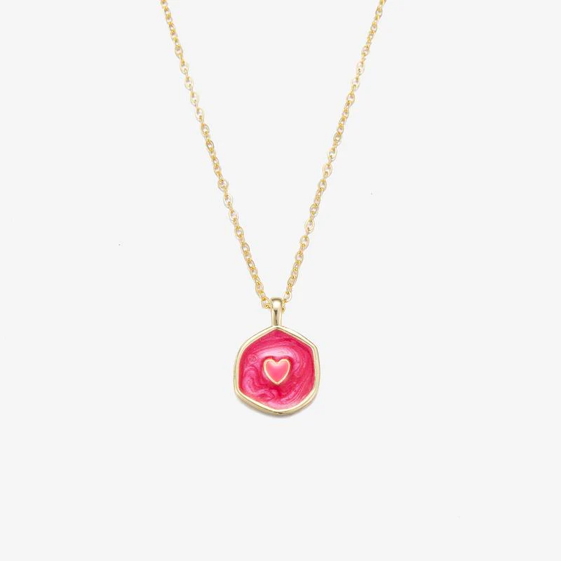 Two Tone Glow Heart Necklace - Image 9
