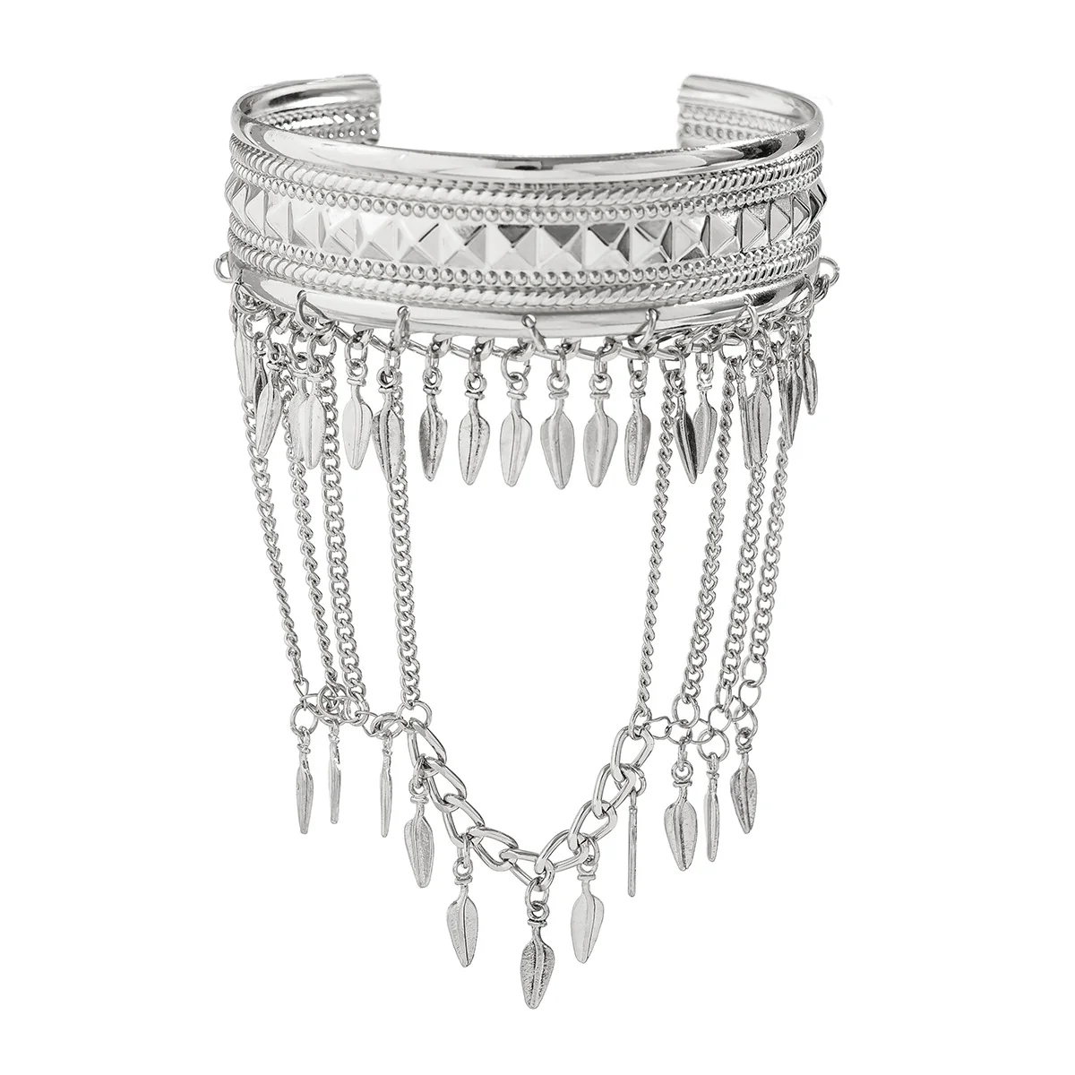 Vintage Tassel Leaf Arm Bracelet - Image 4