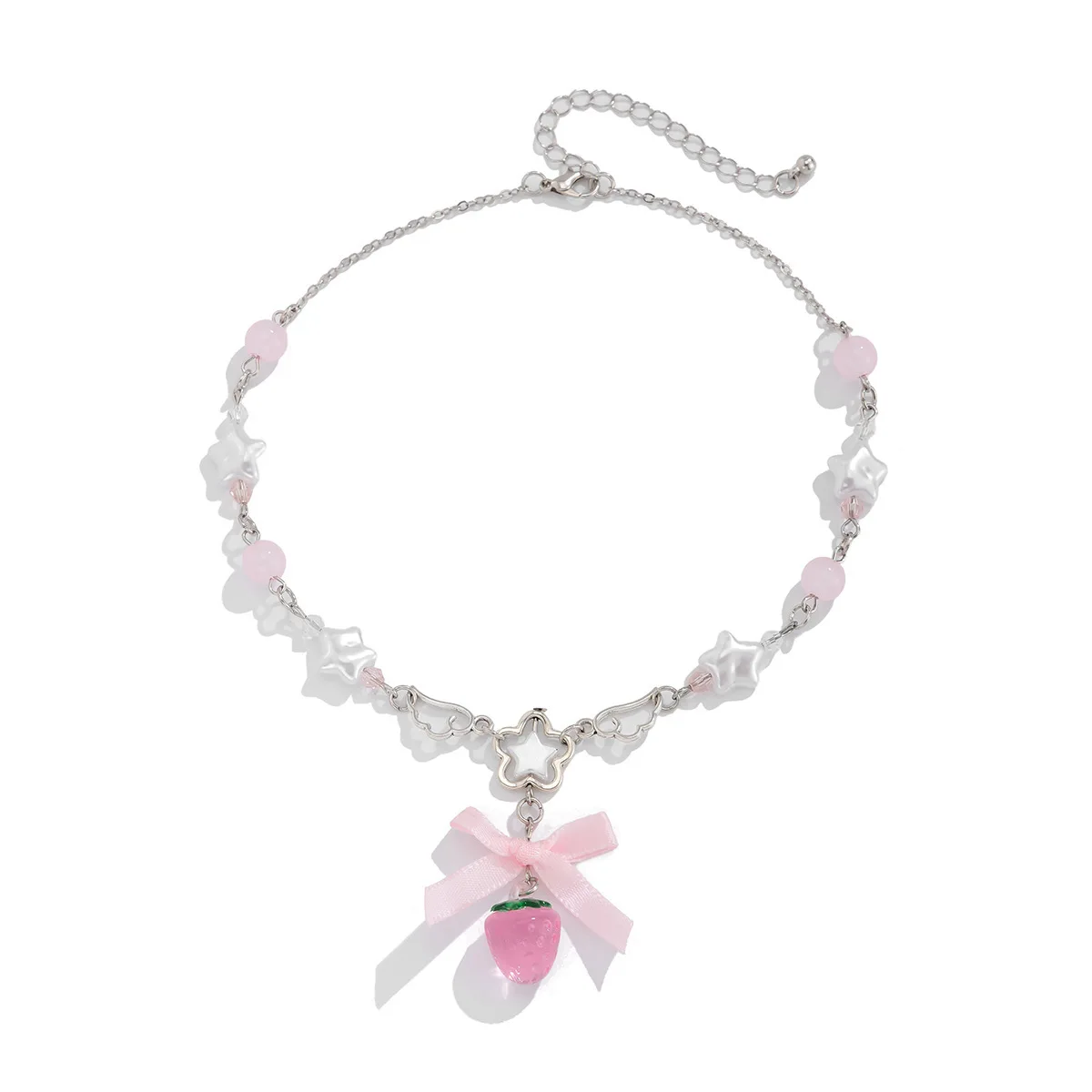 Y2K Strawberry Star Choker Necklace - Image 2