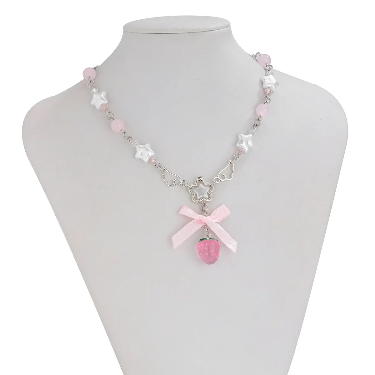 Y2K Strawberry Star Choker Necklace - Image 4