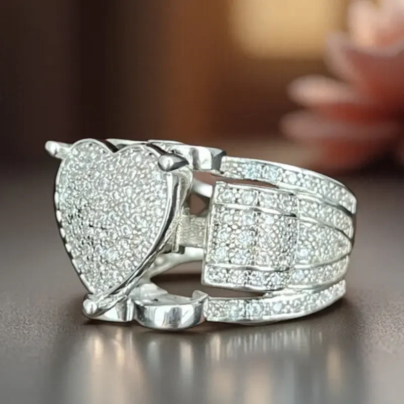 Zirconia Heart Shaped Ring - Image 2
