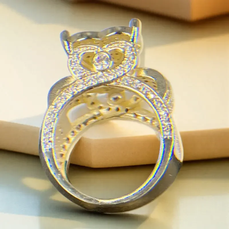 Zirconia Heart Shaped Ring - Image 3