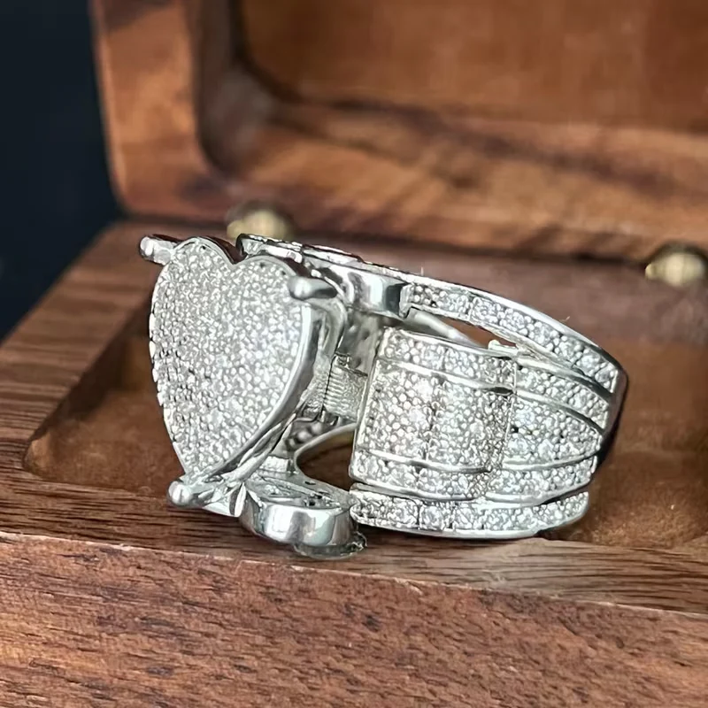 Zirconia Heart Shaped Ring - Image 4