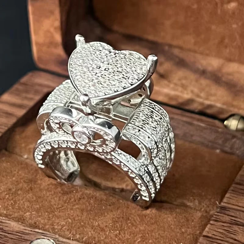 Zirconia Heart Shaped Ring - Image 5