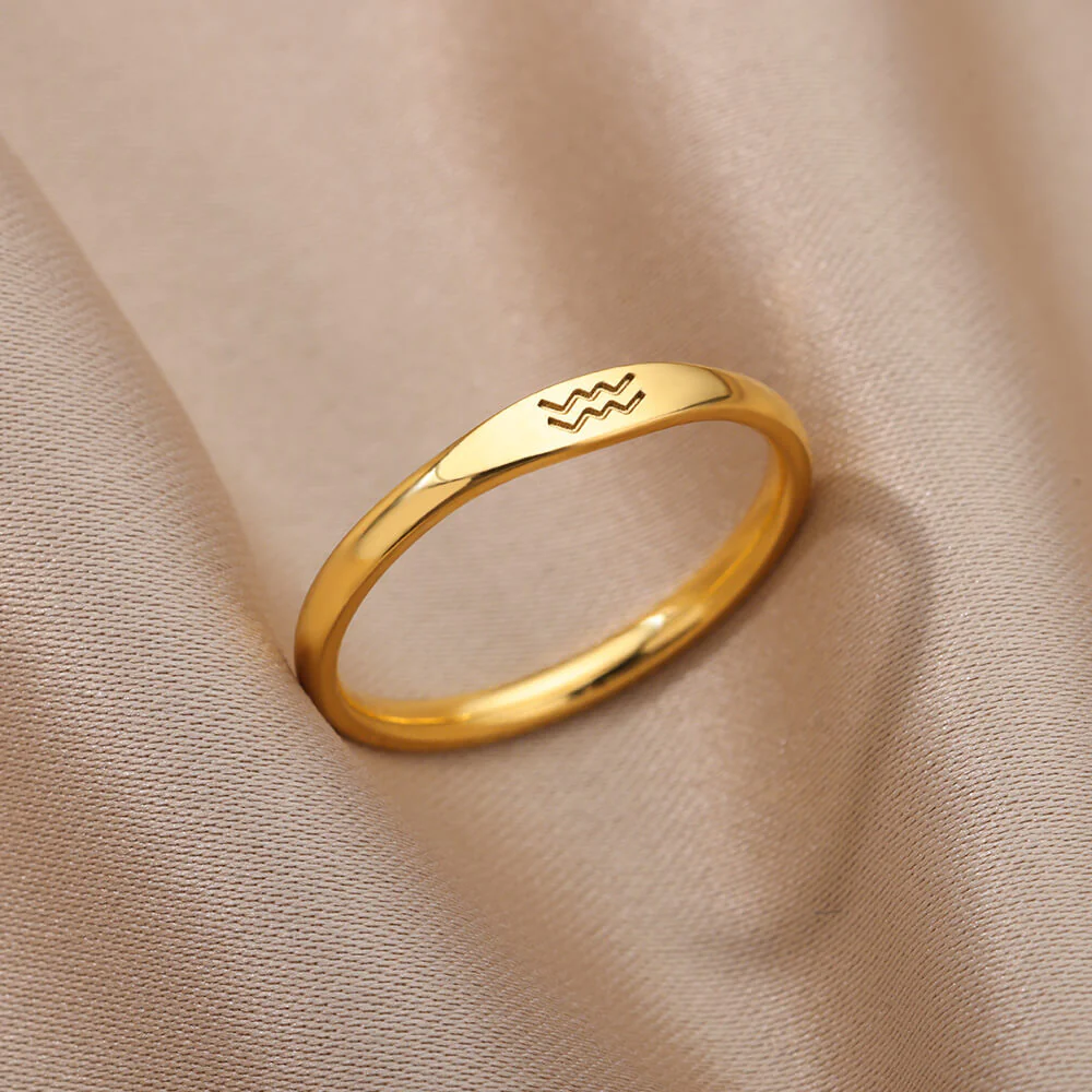 Zodiac Constellation Stainless Steel Ring - Image 10